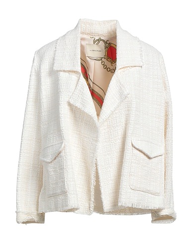 ANNA MOLINARI Giacca Avorio 41% Cotone, 40% Poliammide, 12% Acrilico, 4% Poliestere, 3% Altre Fibre