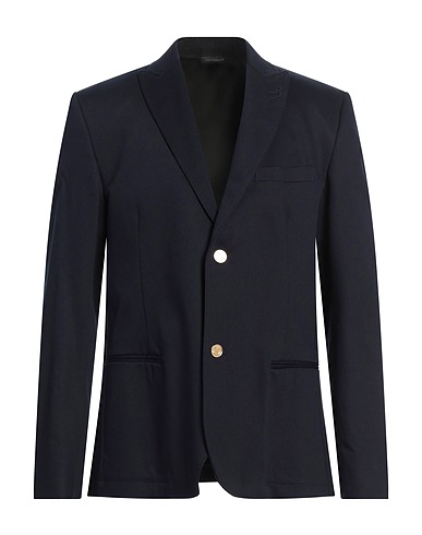 GREY DANIELE ALESSANDRINI Blazer Blu notte 97% Cotone, 3% Elastan