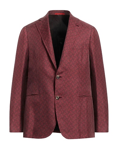 ISAIA Blazer Burgundy 100% Silk