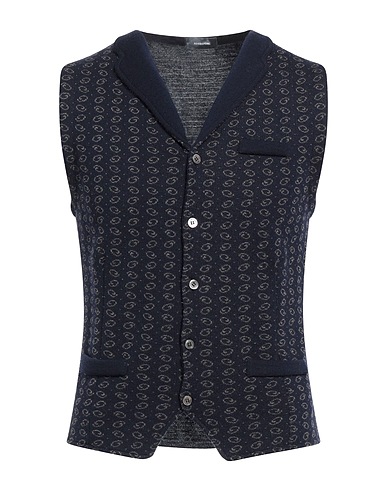 ROSSOPURO Waistcoat Midnight blue 100% Wool