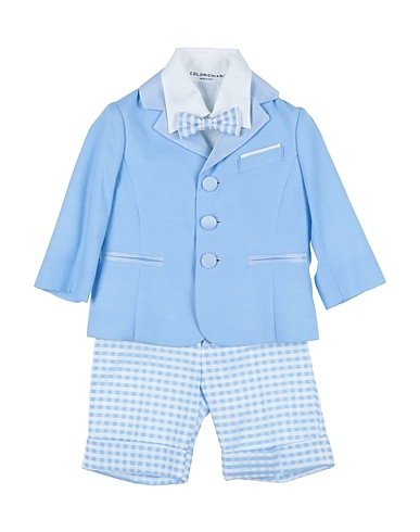 COLORICHIARI Suits Sky blue 50% Cotton, 50% Polyester