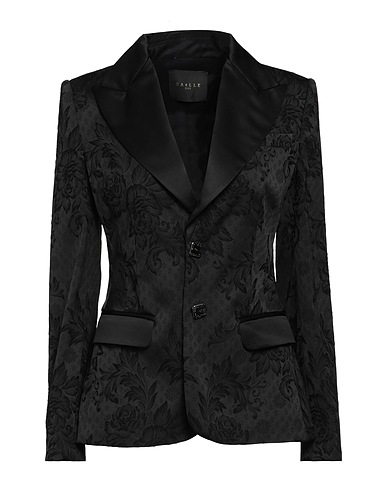 GAëLLE Paris Blazer NOIR Black 73% Polyester, 24% Polyamide, 3% Elastane