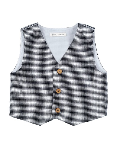 ZHOE & TOBIAH Panciotto Blu notte 58% Cotone, 24% Lino, 16% Poliestere, 2% Elastan