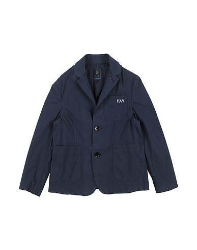 FAY Blazer Navy blue 100% Cotton