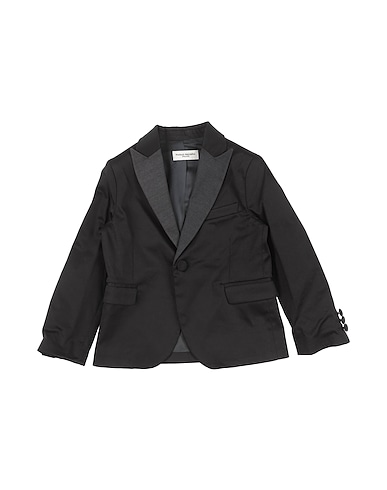 PAOLO PECORA Blazer Black 98% Cotton, 2% Elastane