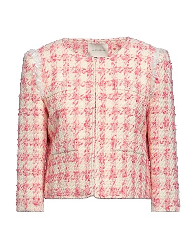 ANNA MOLINARI Jacket Pink 47% Cotton, 41% Acrylic, 8% Polyester, 2% Viscose, 2% Other Fibres