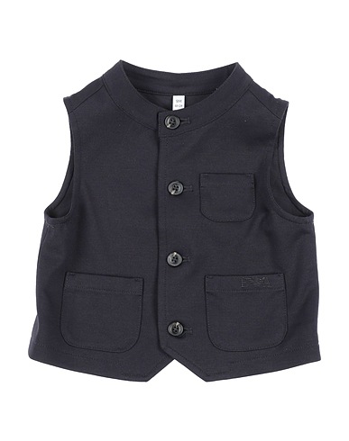 EMPORIO ARMANI Waistcoat Navy blue 56% Viscose, 35% Polyamide, 9% Elastane