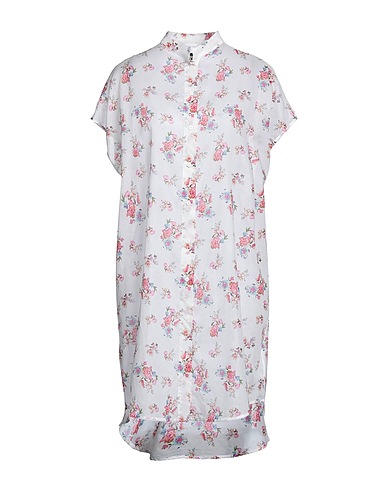 FISICO Shirt dress White 100% Cotton