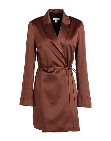 TOPSHOP Short dress Chocolate brown 100% Polyester
