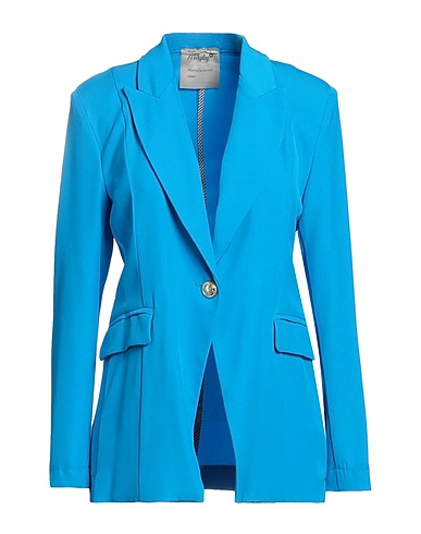 MARYLEY Blazer Azure 95% Polyester, 5% Elastane