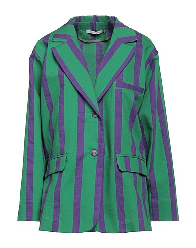 BACKGROUND Jackett Grün 65% Baumwolle, 30% Polyester, 5% Andere Fasern