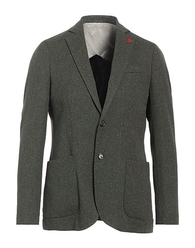 LIU •JO MAN Blazer Military green 82% Polyester, 17% Viscose, 1% Elastane