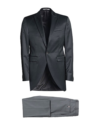 CC COLLECTION CORNELIANI Suits Black 58% Virgin Wool, 42% Polyester