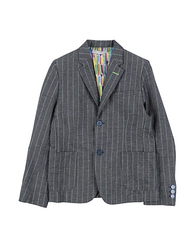 DANIELE ALESSANDRINI Blazer Midnight blue 47% Cotton, 29% Linen, 24% Polyester