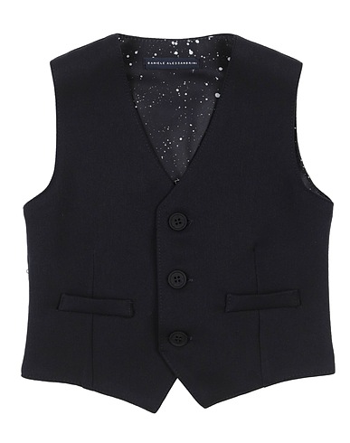 DANIELE ALESSANDRINI Suit vest Navy 79% Polyester, 17% Viscose, 4% Elastane