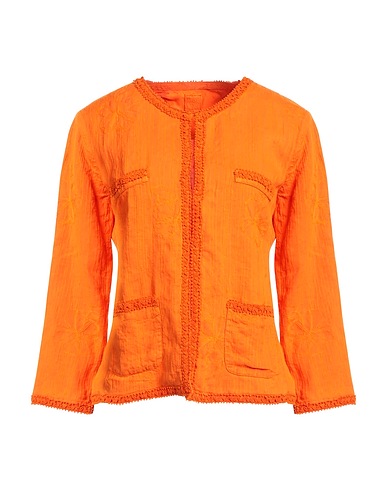 120% LINO Blazer Orange 100% Linen