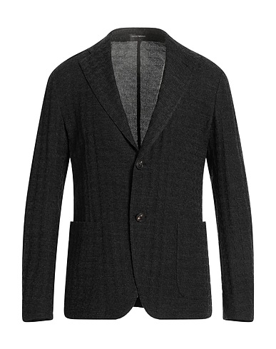 EMPORIO ARMANI Blazer Black 58% Wool, 42% Cotton