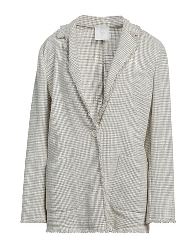 ELEVENTY Blazer Light grey 92% Cotton, 7% Polyamide, 1% Elastane