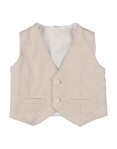 MINIBANDA by SARABANDA Waistcoat Beige 97% Cotton, 3% Elastane