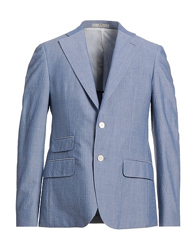 CC COLLECTION CORNELIANI Blazer Pastel blue 70% Wool, 28% Cotton, 2% Elastane