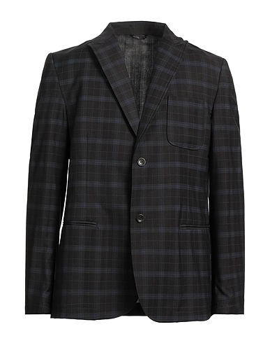 DANIELE ALESSANDRINI HOMME Blazer Charcoal 75% Polyester, 24% Viscose, 1% Elastane