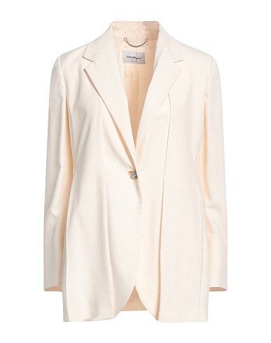 FERRAGAMO Blazer Ivory 100% Silk, Acetate