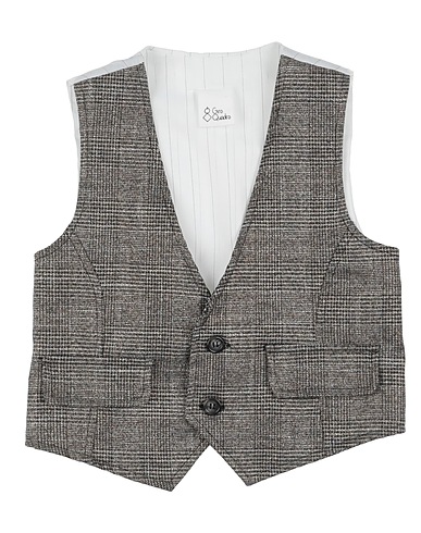 GIRO QUADRO Anzugweste Schwarz 57% Polyester, 37% Viskose, 3% Elastan, 3% Lurex®