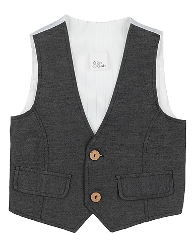 GIRO QUADRO Panciotto Nero 63% Cotone, 33% Poliestere, 4% Elastan