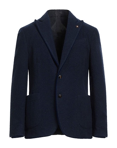 LARDINI Blazer Midnight blue 80% Wool, 20% Polyamide