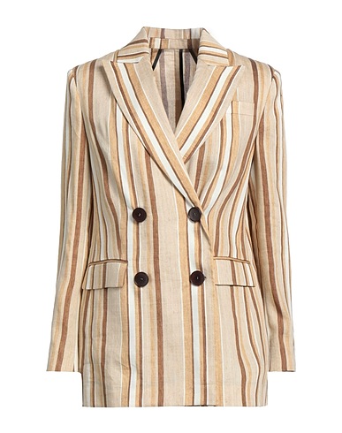 BRERAS Milano Blazer Beige 90% Linen, 10% Polyamide