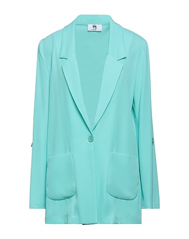 GAI MATTIOLO Blazer Turquoise 95% Polyester, 5% Elastane