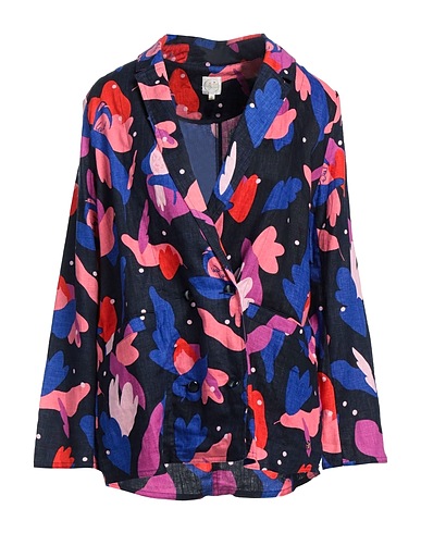 DES PETITS HAUTS Veste Bleu nuit 100% Lin