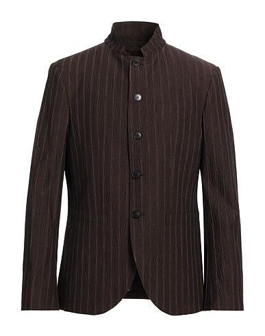 JOHN VARVATOS Blazer Brown 65% Virgin Wool, 29% Cotton, 4% Silk, 1% Polyamide, 1% Elastane