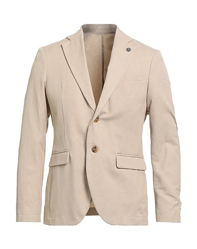 OFFICINA 36 Blazer Beige 70% Cotton, 30% Linen