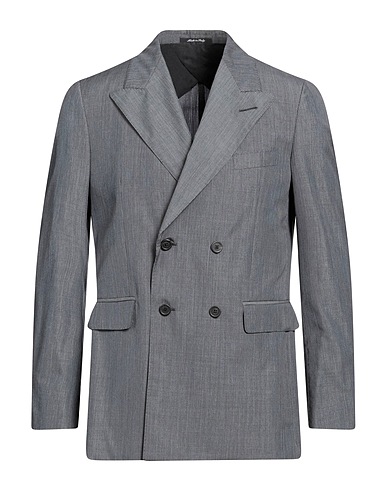 DUNHILL テーラードジャケット グレー ウール 67% / シルク（マルベリーシルク） 33%