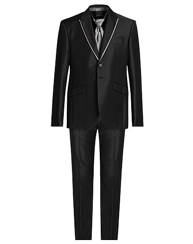 CARLO PIGNATELLI スーツ ブラック ポリエステル 67% / バージンウール 33%