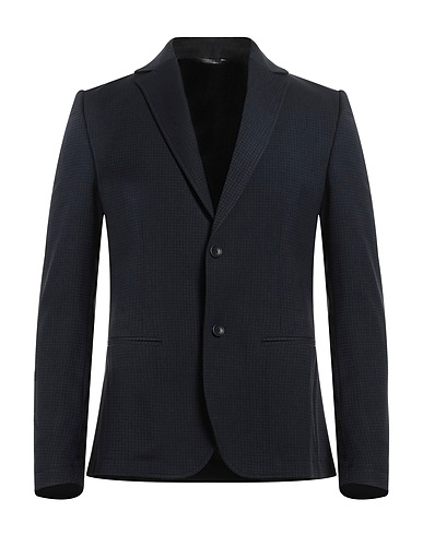 DANIELE ALESSANDRINI HOMME Blazer Midnight blue 72% Polyester, 26% Viscose, 2% Elastane
