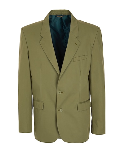 8 by YOOX Blazer COTTON SINGLE  BREAST BLAZER
 Verde militare 100% Cotone