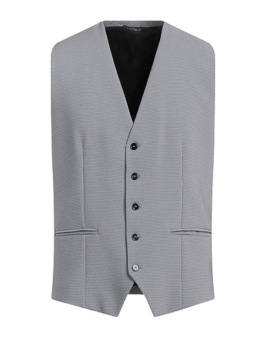 GREY DANIELE ALESSANDRINI Suit vest Midnight blue 88% Polyester, 12% Elastane