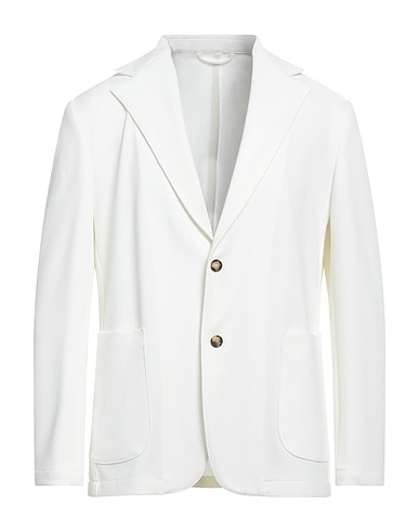 GIAMPAOLO Blazer White 95% Polyester, 5% Elastane