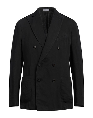 BOGLIOLI Blazers Schwarz 52% Baumwolle, 48% Leinen