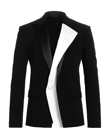 BALMAIN Blazer Black 75% Triacetate, 25% Polyester, Silk