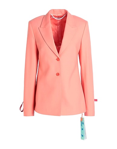 OFF-WHITE™ Blazer Salmon pink 53% Polyester, 43% Wool, 4% Elastane, Leather