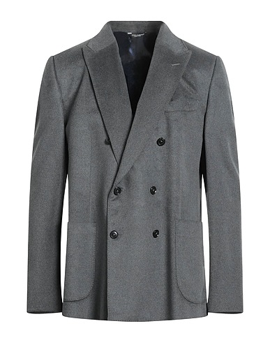 DOLCE&GABBANA Blazer Grey 97% Silk, 3% Cotton