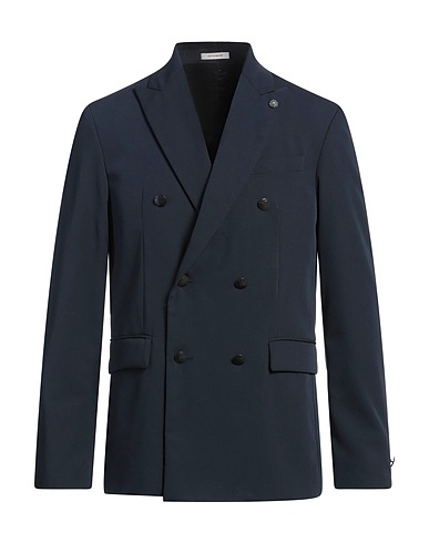 OFFICINA 36 Blazer Navy blue 75% Polyester, 19% Viscose, 6% Elastane