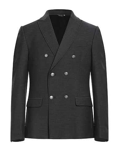 DANIELE ALESSANDRINI HOMME Blazers Blei 70% Polyester, 28% Viskose, 2% Elastan