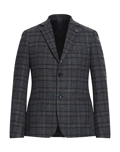 GREY DANIELE ALESSANDRINI Blazer Navy 60% Wool, 35% Polyester, 5% Polyamide