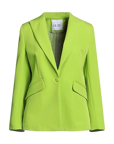 LA.LOLÌ Giacca Verde lime 88% Poliestere, 12% Elastan
