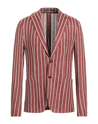 TAGLIATORE Blazers Ziegelrot 88% Leinen, 8% Baumwolle, 4% Polyamid