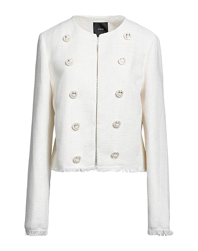 PINKO Blazer Ivory 56% Cotton, 31% Polyester, 8% Viscose, 3% Polyamide, 2% Metallic fiber